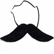 1 Adet Siyah Erkek Takma Bıyık, Kostüm Partisi Osmanlı Bıyığı
