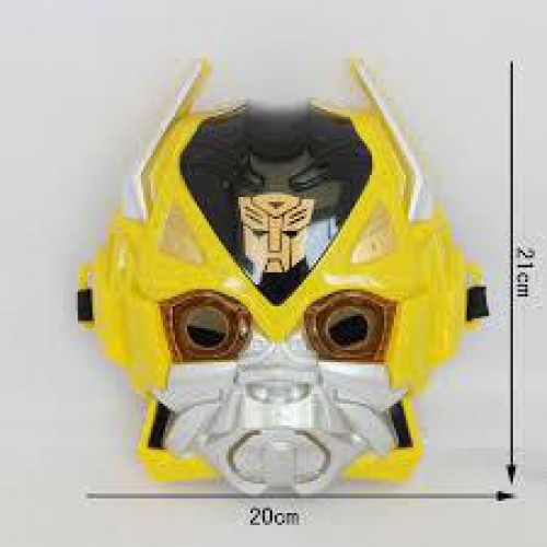 1 Adet Transformers Işıklı  Bumblebee Maske Erkek Parti Malzemesi - Parti Dolabı