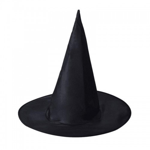 1 Adet Siyah Cadı Şapkası Cadılar Günü Halloween - Parti Dolabı