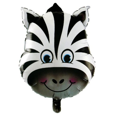 1 Adet Zebra Folyo Balon Safari Temalı Doğum Günü