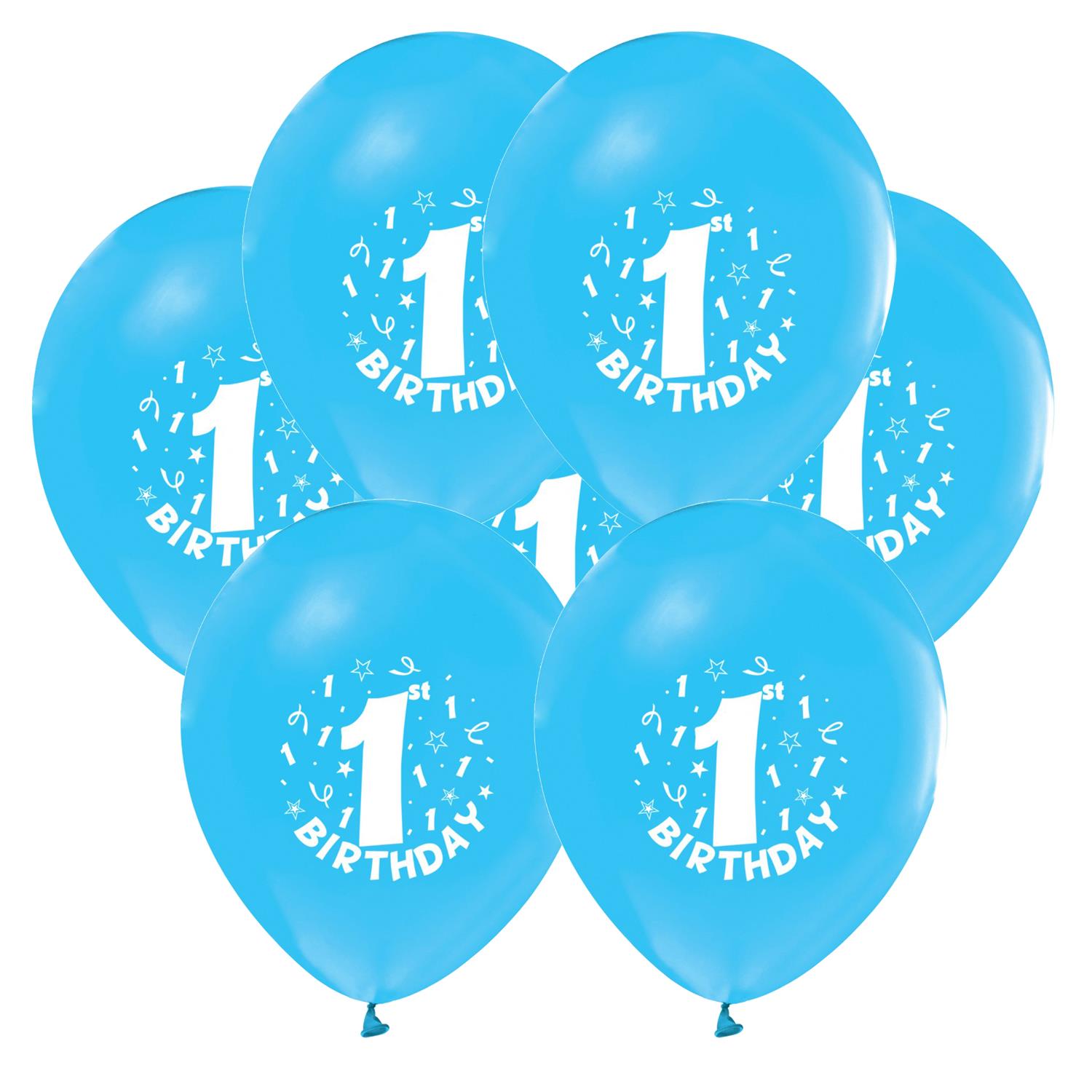 1 Yaş Doğum Günü Mavi Erkek Konsept Masa Ve Ev Süsleme Parti Seti