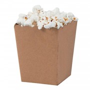 10 Adet Kahverengi Popcorn Mısır Kutusu 