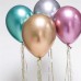 5 Adet 1.Kalite Renkli Parlak Krom Metalik Balon Aynalı Balon