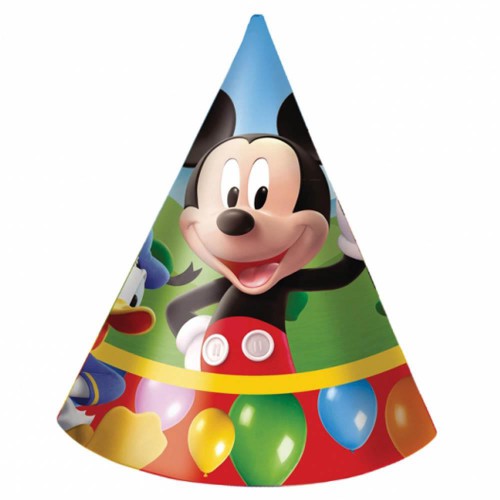 10 Adet Mickey Mouse Parti Şapkası Doğum günü vb. - Parti Dolabı