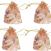 100 Ad Pembe-Gold Kına Gecesi Çerezlik Kesesi 