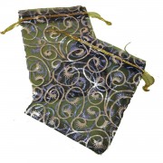 100 Ad Siyah-Gold Kına Gecesi Çerezlik Kesesi 