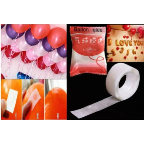 100 Adet Balon Yapıştırma Aparatı Sticker Damla Modeli ( 1,2 cm)