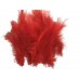 100 Adet Kırmızı Tüy (Şeffaf Balon içi Tüyü) Otriş Süslemesi - Parti Dolabı