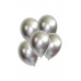 100 Adet Metalik Balon Ve Balon Zinciri (krom Gümüş, Rose Gold, Beyaz, Pembe) Konsept Parti Seti - Parti Dolabı