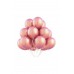 100 Adet Metalik Balon Ve Balon Zinciri (krom Gümüş, Rose Gold, Beyaz, Pembe) Konsept Parti Seti - Parti Dolabı