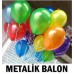 100 ADET METALİK KARIŞIK BALON SEDEFLİ HEDİYELİ