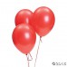 100 lü Adet Metalik Parlak Sedefli Lateks Kırmızı Renkli Balon