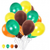 100 Adet Safari Orman Temalı Balon ve 5 Metre Balon Zinciri - Parti Dolabı