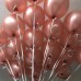 100 lü Adet Metalik Parlak Sedefli Lateks Gold Rose Renkli Balon