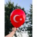 100 lü Bayrak Balon Türk Bayraklı Balon Ay Yıldız Kırmızı Balon