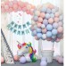 100 lü Adet Mavi Soft Makaron Balon, Mat Pastel Balon Parti Süsü