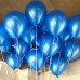 100 lü Adet Metalik Parlak Sedefli Koyu Mavi Renkli Balon