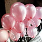 100 lü Adet Metalik Parlak Sedefli Lateks Toz Pembe Renkli Balon