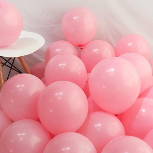 100 lü Adet Pembe Soft Makaron Balon, Mat Pastel Balon Parti Süsü