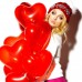 1000 Gül Yaprağı,30 Kalp Mum,20 Balon Romantik Evlilik Teklifi - Parti Dolabı