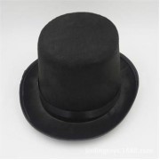 18 cm Uzunluğunda Michael Jackson Tarzı Siyah Sihirbaz Şapka 