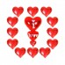 11 Parça Sevgililer Günü Kalp Balon 14 Şubat Süslemesi Erkek Kız - Parti Dolabı