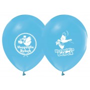 14 Adet Doğum Odası Açık Mavi Balon Hoş Geldin Bebek Baskılı