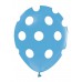 14 Adet Mavi Beyaz Puantiyeli Balon, Benekli Cinsiyet Balonları - Parti Dolabı