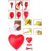 14 Şubat Sevgililer Günü Romantik Oda Mekan Süsleme Özel Gün Yıldönümü Gül Kalp Balon Mum Süpriz Set