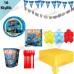 16 Kişilik Hot Wheels Doğum Günü Teması, Tabak Bardak Süslemeleri