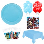 16 Kişilik Yenilmezler Parti Seti Malzemeleri, Avengers Paketi