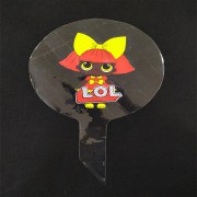 18inc Lol Bebek Glitter Queen Baskılı Şeffaf Balon, Lol Suprise