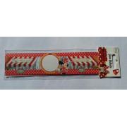 18 Adet Minnie Mouse Kırmızı Şişe Etiketi Kız Parti Malzemesi