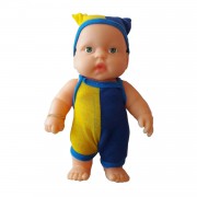 1 Adet Sarı Lacivert Taraftar Oyuncak Bebek 20cm