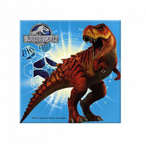 20 Adet Dinazor Peçete Dinozor Parti Temasi Jurassic World - Parti Dolabı