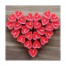 20 Adet Kırmızı Kalp Şeklinde Küçük Kalpli Tealight Mumlar