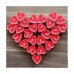 20 Adet Kırmızı Kalp Şeklinde Küçük Kalpli Tealight Mumlar