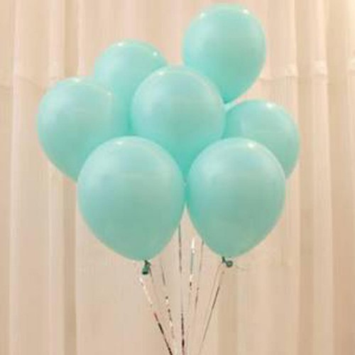 20 adet Mat Mint Yeşili Turkuaz Balon Doğum Günü Helyumla Uçan - Parti Dolabı