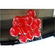 20 ADET METALİK SEDEFLİ KIRMIZI BALON Doğum Günü Helyumla Uçan