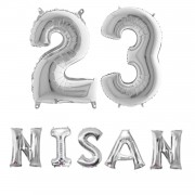 23 Nisan Balonu, Ev, Okul, Sınıf Süsleme Folyo Balon Seti