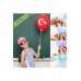 23 Nisan Süsleri Türk Bayrağı Balon Bayrak Flama Çubuklu Bayrak Paketi ve Ev Kreş Okul Süsleme Seti