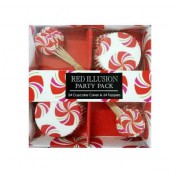 24 Adet Desenli Kek Kalıbı ve Kürdan Seti, Parti Malzemeleri