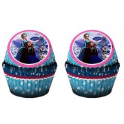 24 Adet Elsa Kağıt Muffin Kek Kalıbı, Frozen Karlar Kraliçesi 