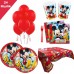 24 Kişi Mickey Mouse 12 Parça Doğum Günü Parti Seti malzemeleri Fare miki - Parti Dolabı