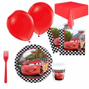 24 Kişilik Cars Doğum Günü Parti Malzemeleri, Arabalar Konsepti