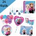24 kişilik Elsa Frozen Karlar Ülkesi Anna Parti Malzemeleri Doğum Günü Seti