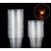 25 Adet Cam Görünümlü Şeffaf Plastik Tealight Mum Kabı - Parti Dolabı