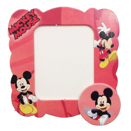 25 Adet Kırmızı Mickey Mouse Magnet Erkek Doğum Günü Çerçevesi - Parti Dolabı