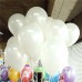 25 adet Metalik Sedefli Parlak Beyaz Balon (Helyumla Uçan)