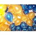 25 Adet Metalik Koyu Mavi-Altın Rengi Karışık Balon Helyumla Uçan 25 Adet Metalik Koyu Mavi-Altın Rengi Karışık Balon Helyumla Uçan